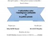 Memoire de master intitulé L'articulation entre l'intelligence artificielle et la justice pénale