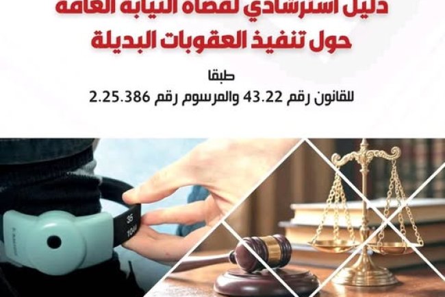 دليل استرشادي القضاة النيابة العامة حول تنفيذ العقوبات البديلة طبقا للقانون رقم 43.22 والمرسوم رقم 2.25.386