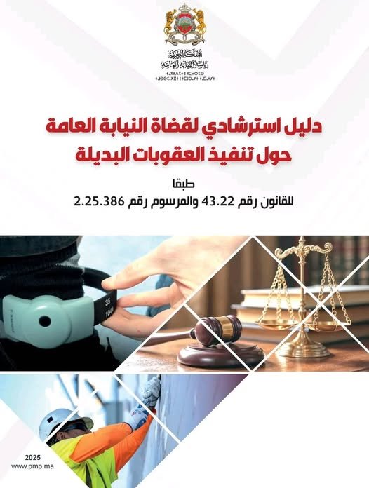 دليل استرشادي القضاة النيابة العامة حول تنفيذ العقوبات البديلة طبقا للقانون رقم 43.22 والمرسوم رقم 2.25.386