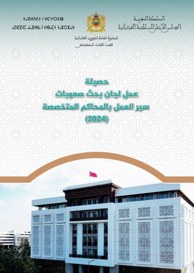 حصيلة عمل لجان بحث صعوبات سير العمل بالمحاكم المتخصصة - 2024